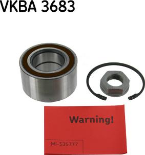 SKF VKBA 3683 - Pyöränlaakerisarja inparts.fi