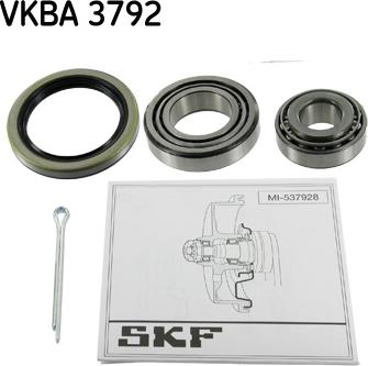 SKF VKBA 3792 - Pyöränlaakerisarja inparts.fi