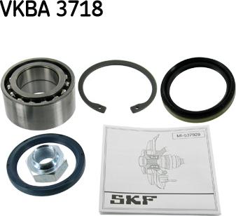 SKF VKBA 3718 - Pyöränlaakerisarja inparts.fi