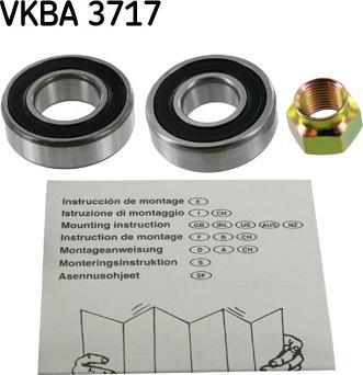 SKF VKBA 3717 - Pyöränlaakerisarja inparts.fi