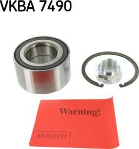 SKF VKBA 7490 - Pyöränlaakerisarja inparts.fi