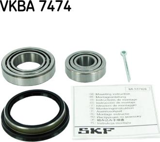 SKF VKBA 7474 - Pyöränlaakerisarja inparts.fi