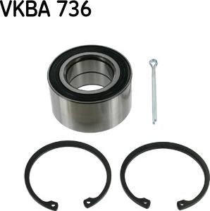 SKF VKBA 736 - Pyöränlaakerisarja inparts.fi