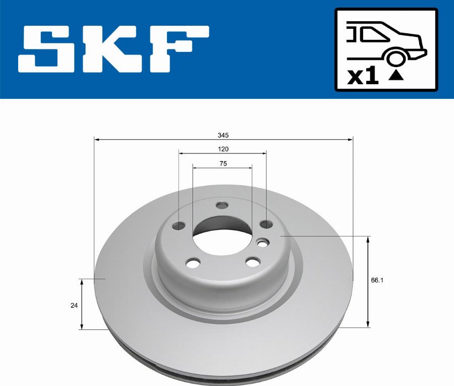 SKF VKBD 90446 V1 - Jarrulevy inparts.fi