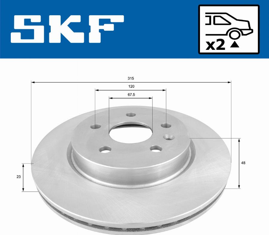 SKF VKBD 90547 V1 - Jarrulevy inparts.fi