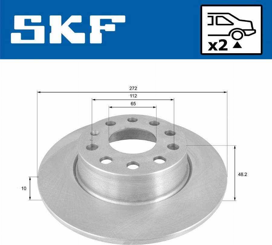 SKF VKBD 90041 S2 - Jarrulevy inparts.fi