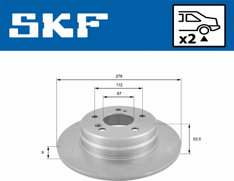 SKF VKBD 90088 S2 - Jarrulevy inparts.fi