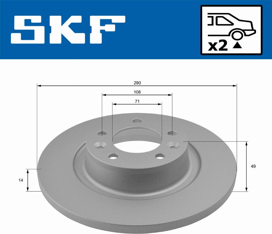 SKF VKBD 90034 S2 - Jarrulevy inparts.fi