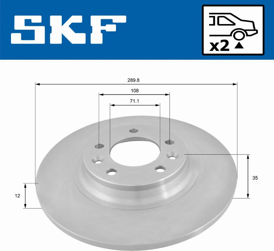 SKF VKBD 90022 S2 - Jarrulevy inparts.fi