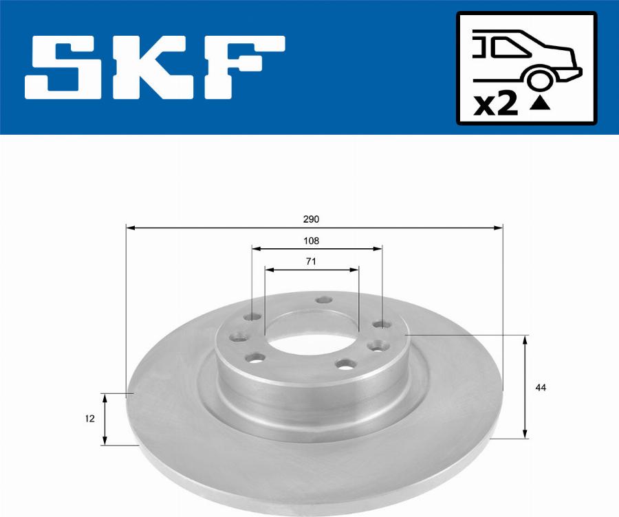 SKF VKBD 90158 S2 - Jarrulevy inparts.fi