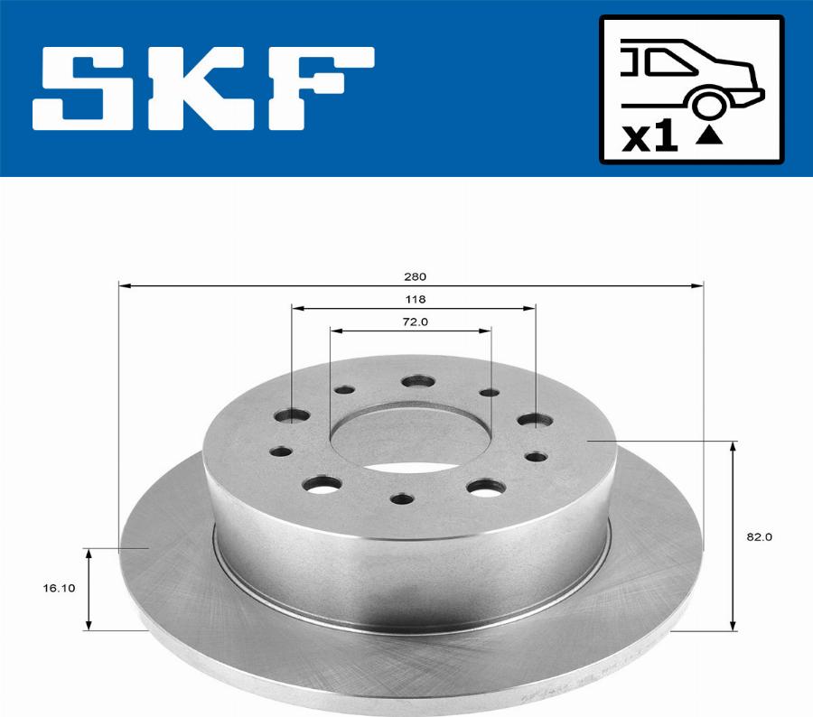 SKF VKBD 90131 S1 - Jarrulevy inparts.fi