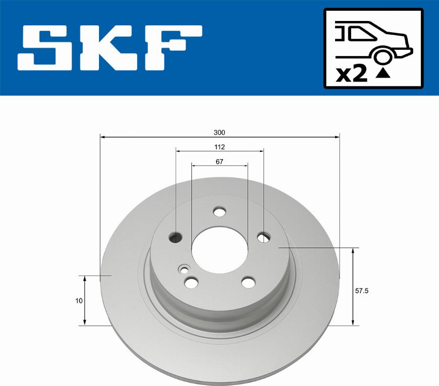 SKF VKBD 90137 S2 - Jarrulevy inparts.fi