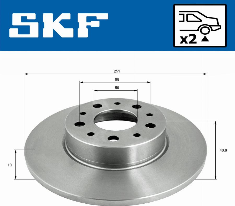 SKF VKBD 90392 S2 - Jarrulevy inparts.fi