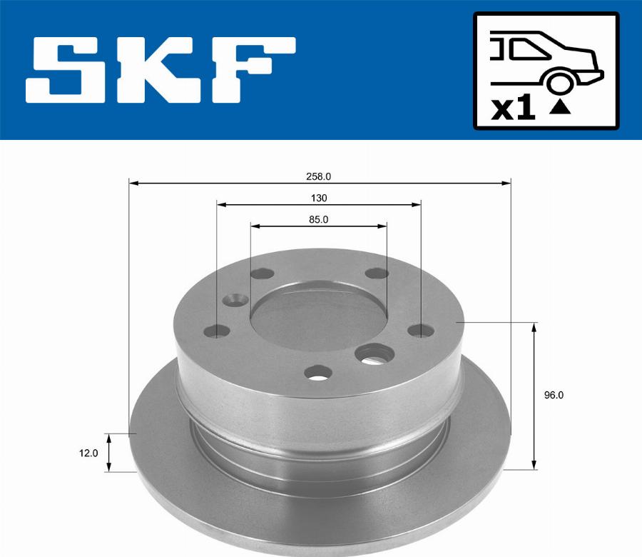 SKF VKBD 90345 S1 - Jarrulevy inparts.fi