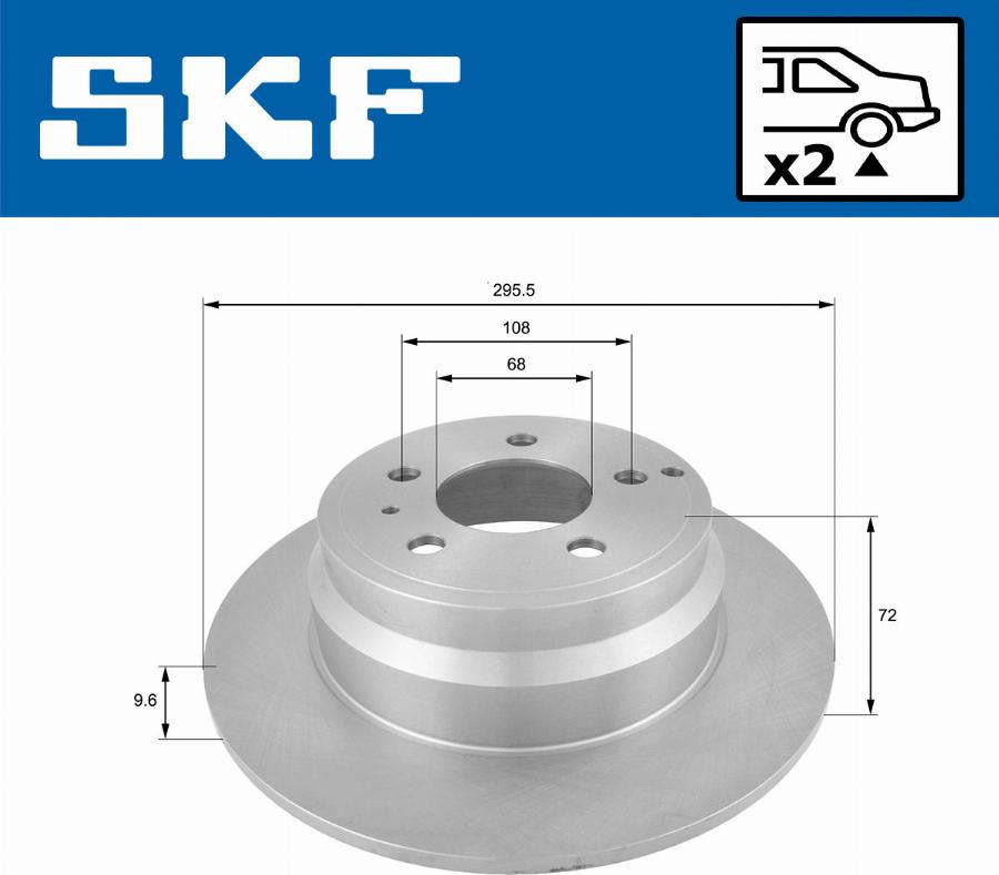 SKF VKBD 90291 S2 - Jarrulevy inparts.fi