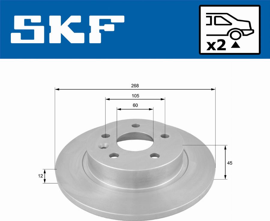 SKF VKBD 90298 S2 - Jarrulevy inparts.fi