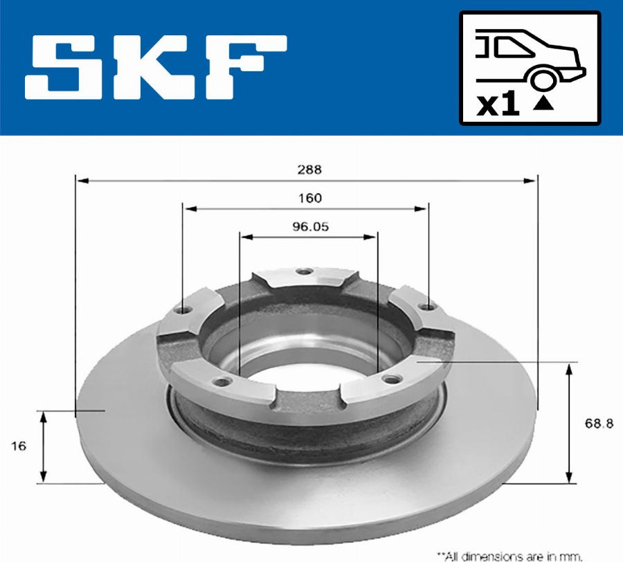 SKF VKBD 90258 S1 - Jarrulevy inparts.fi