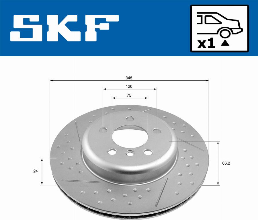 SKF VKBD 90268 V1 - Jarrulevy inparts.fi