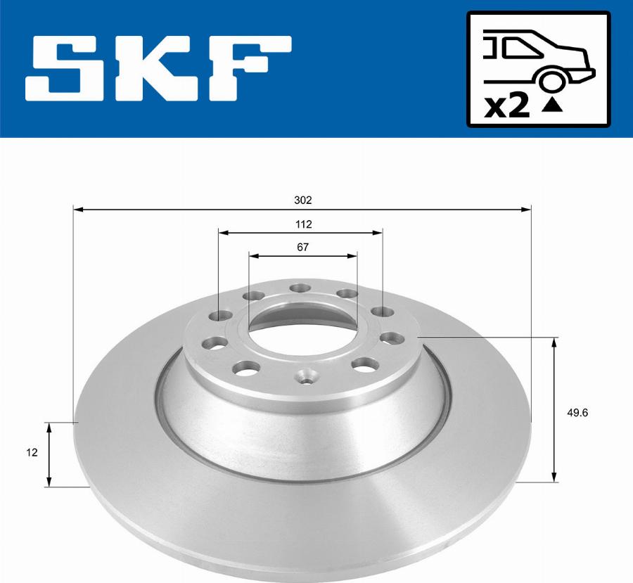 SKF VKBD 90209 S2 - Jarrulevy inparts.fi