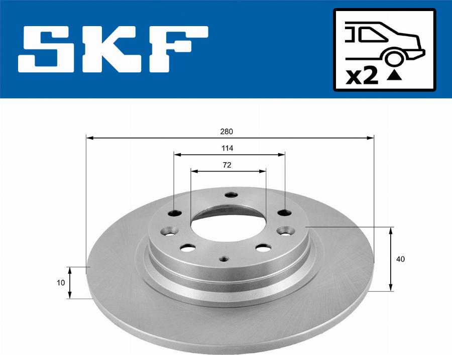 SKF VKBD 90235 S2 - Jarrulevy inparts.fi