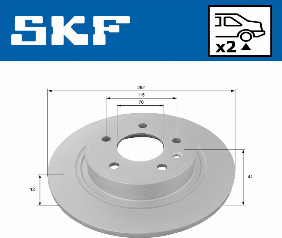 SKF VKBD 90229 S2 - Jarrulevy inparts.fi