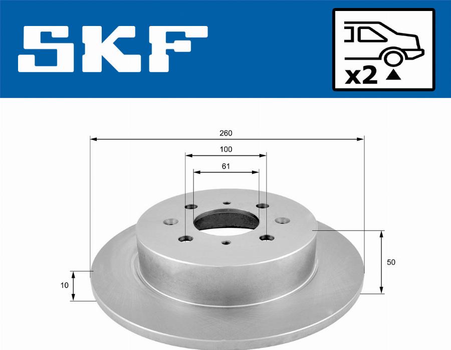 SKF VKBD 91096 S2 - Jarrulevy inparts.fi