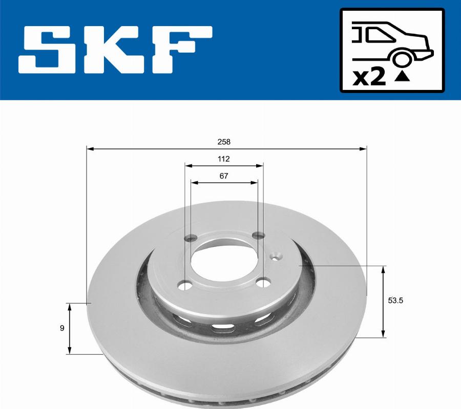 SKF VKBD 91131 S2 - Jarrulevy inparts.fi