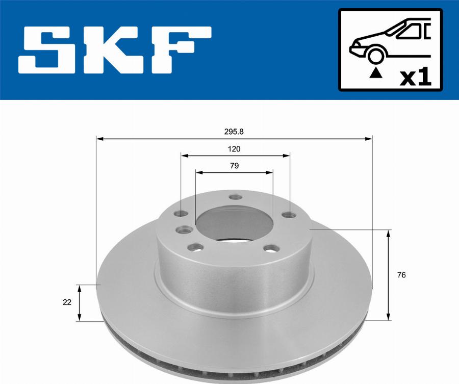 SKF VKBD 80410 V1 - Jarrulevy inparts.fi