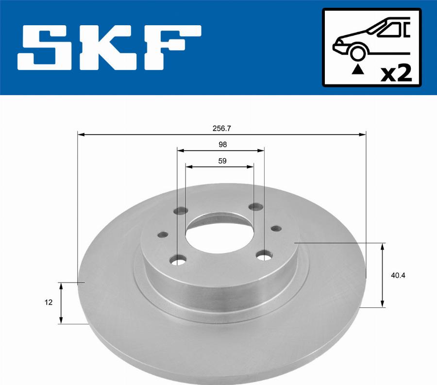 SKF VKBD 80434 S2 - Jarrulevy inparts.fi