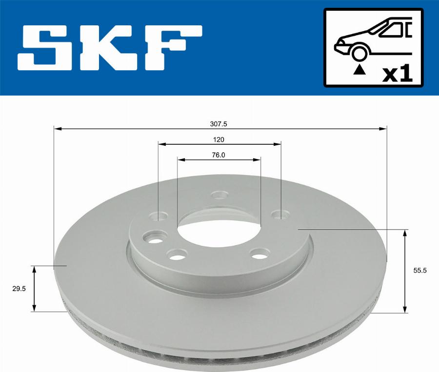 SKF VKBD 80040 V1 - Jarrulevy inparts.fi