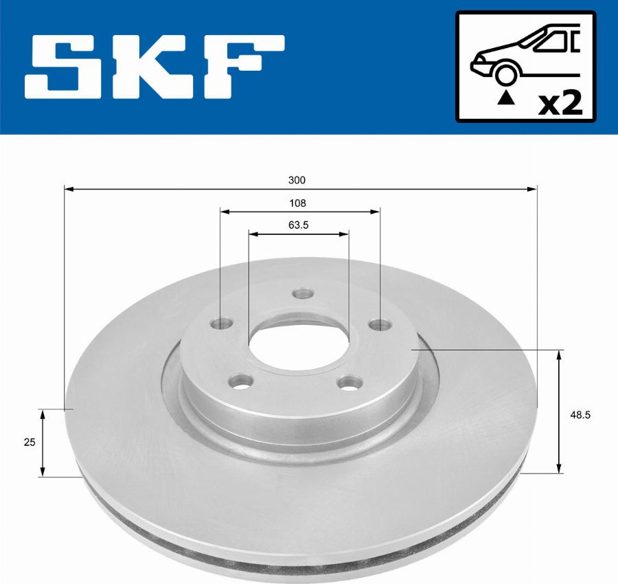 SKF VKBD 80053 V2 - Jarrulevy inparts.fi