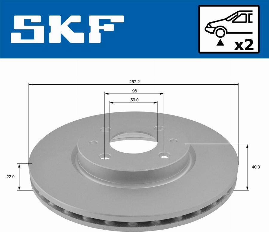 SKF VKBD 80064 V2 - Jarrulevy inparts.fi