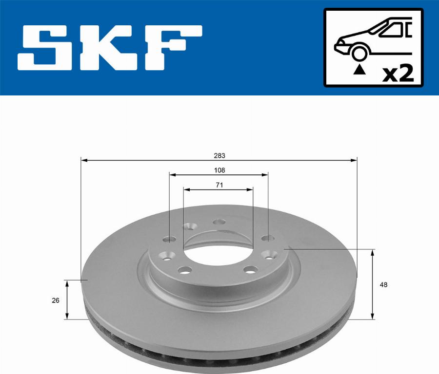 SKF VKBD 80061 V2 - Jarrulevy inparts.fi