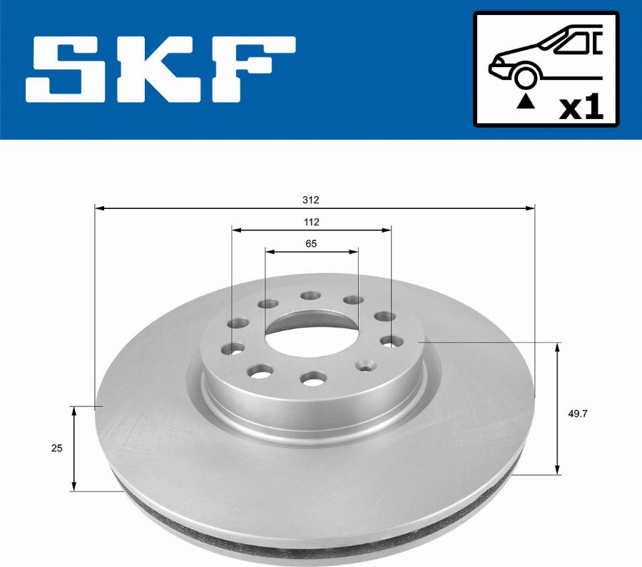 SKF VKBD 80006 V1 - Jarrulevy inparts.fi