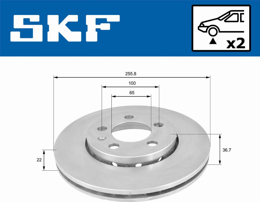 SKF VKBD 80003 V2 - Jarrulevy inparts.fi