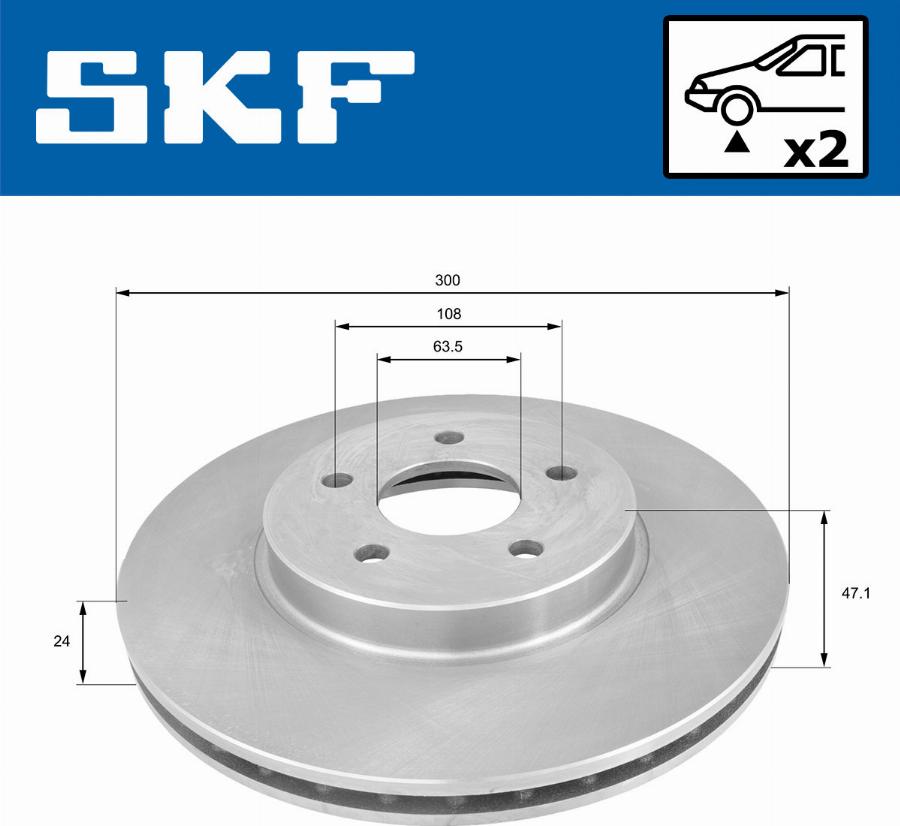 SKF VKBD 80015 V2 - Jarrulevy inparts.fi