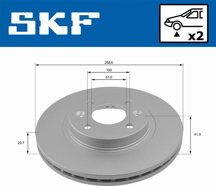 SKF VKBD 80011 V2 - Jarrulevy inparts.fi