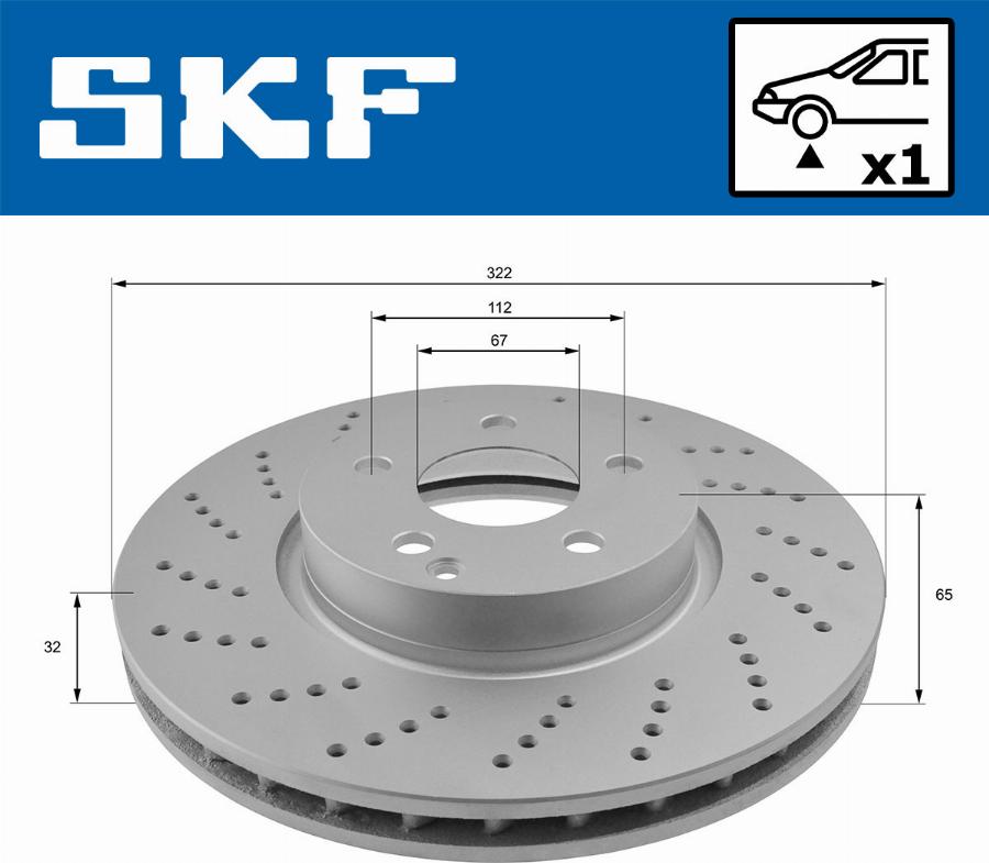 SKF VKBD 80085 V1 - Jarrulevy inparts.fi