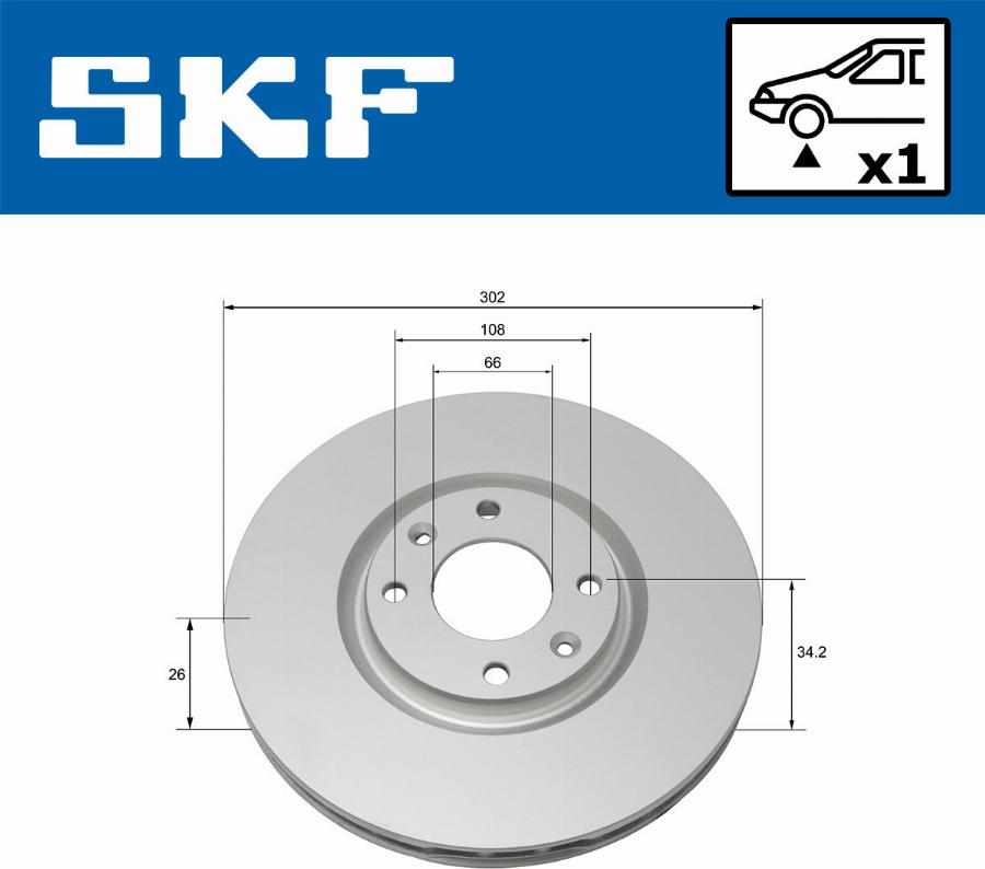 SKF VKBD 80086 V1 - Jarrulevy inparts.fi