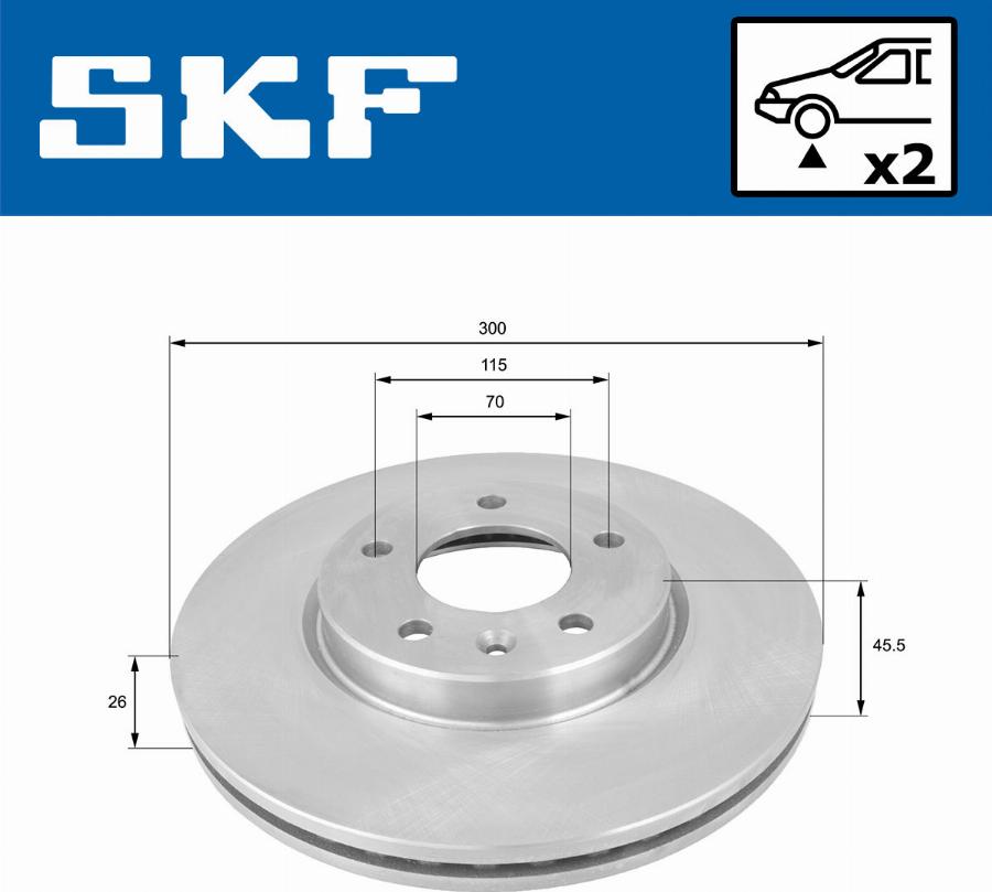 SKF VKBD 80194 V2 - Jarrulevy inparts.fi