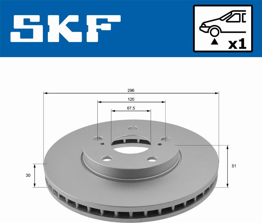 SKF VKBD 80187 V1 - Jarrulevy inparts.fi