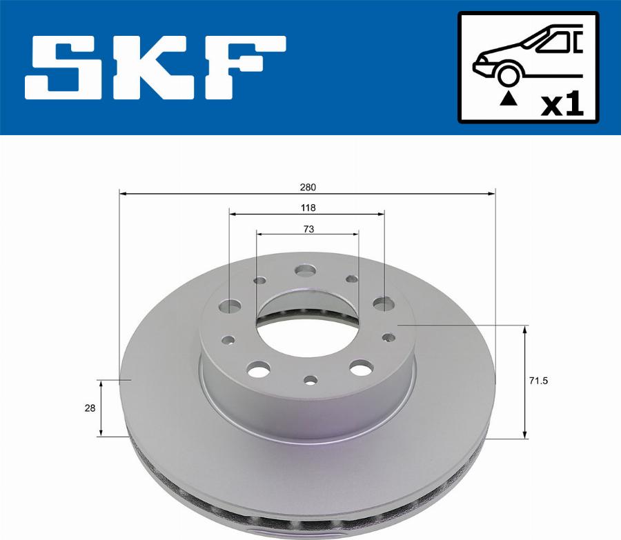 SKF VKBD 80139 V1 - Jarrulevy inparts.fi