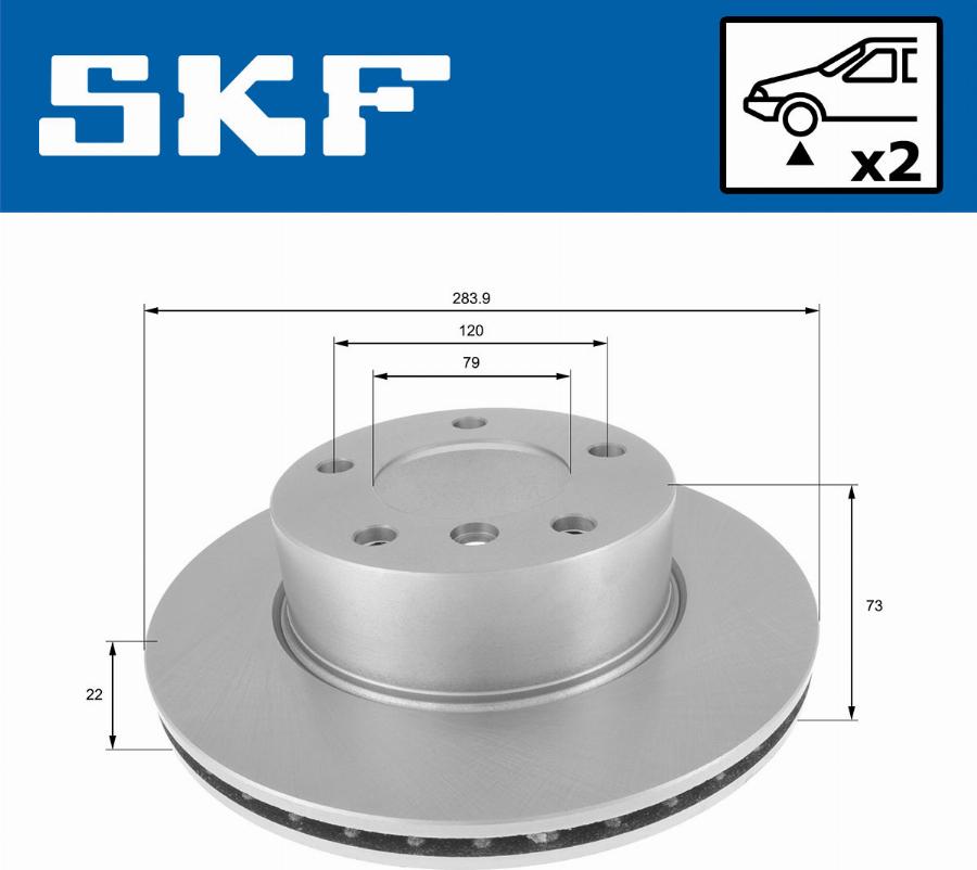 SKF VKBD 80133 V2 - Jarrulevy inparts.fi