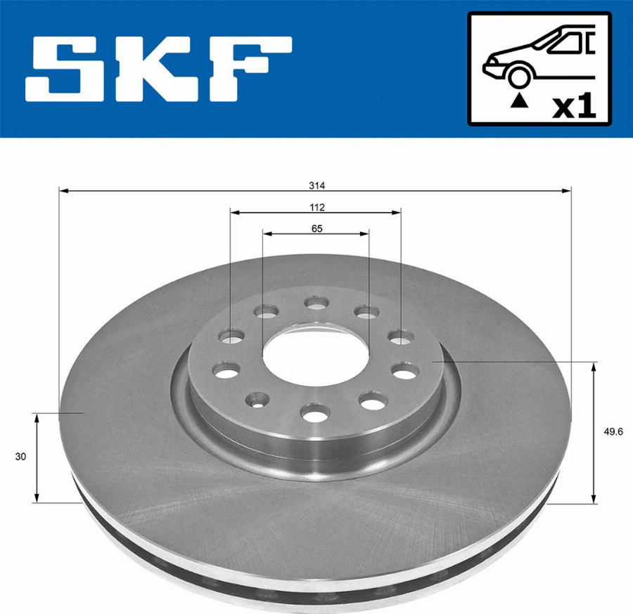 SKF VKBD 80171 V1 - Jarrulevy inparts.fi