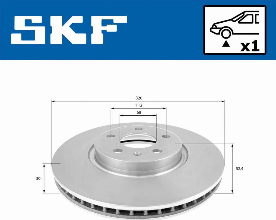 SKF VKBD 80178 V1 - Jarrulevy inparts.fi