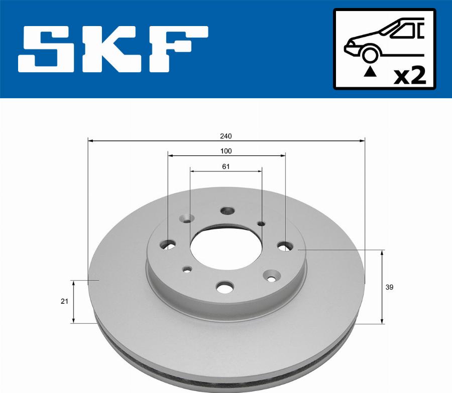 SKF VKBD 80843 V2 - Jarrulevy inparts.fi