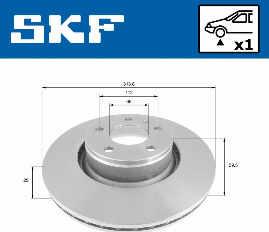 SKF VKBD 80305 V1 - Jarrulevy inparts.fi