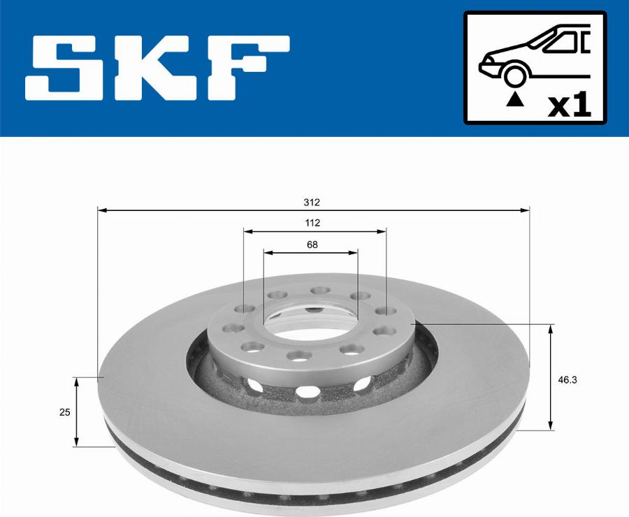 SKF VKBD 80242 V1 - Jarrulevy inparts.fi