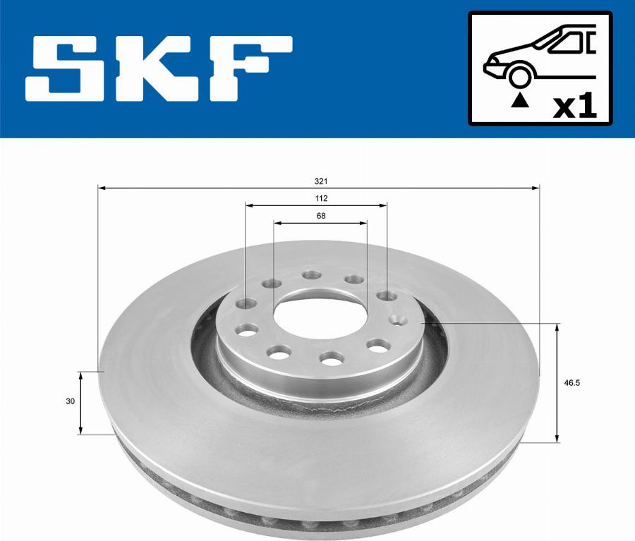 SKF VKBD 80254 V1 - Jarrulevy inparts.fi