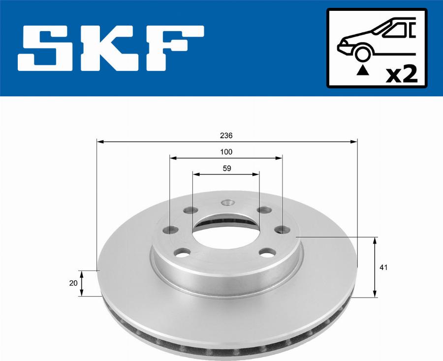 SKF VKBD 80250 V2 - Jarrulevy inparts.fi